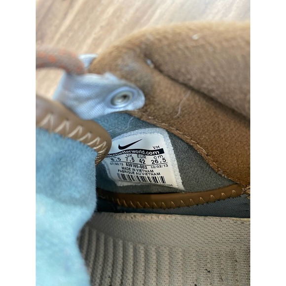 Nike Roshe Sneakerboot Quilted 639 165-002 Mercury Gray Leather Mens 8.5 - Picture 9 of 9